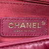 CHANEL 香奈兒 COCO HANDLE 中號山形紋手把口蓋包 小牛皮 桃紅色 金扣