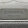 CHANEL 香奈兒 MATELASSE 30 菱格紋經典雙蓋口肩背包 荔枝牛皮 銀色 銀扣