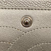 CHANEL 香奈兒 MATELASSE 30 菱格紋經典雙蓋口肩背包 荔枝牛皮 銀色 銀扣