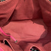 CHANEL 香奈兒  MATELASSÉ CHAIN TOTE 經典菱格紋鏈條托特包 桃紅色 小牛皮 銀扣