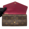 LOUIS VUITTON 路易威登 M62234 MONOGRAM PORTEFEUILLE SARAH 經典信封式長夾 PVC帆布 老花 紫紅色 金扣
