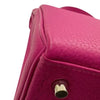 HERMES 愛馬仕 KELLY 28 內縫 手提包 TOGO 桃紅色 銀扣