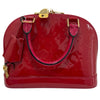 LOUIS VUITTON 路易威登 Ｍ91771 ALMA BB 漆皮老花 桃紅色 金釦