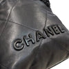CHANEL 香奈兒 22 bag 垃圾袋 皮革 SO BLACK 黑色 黑釦