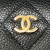 CHANEL 香奈兒 長夾 荔枝牛皮 黑色 金釦