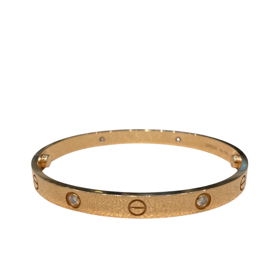 CARTIER 卡地亞 LOVE 手環 18K 黃金 SIZE19