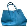HERMES 愛馬仕 GERDEN PARTY 36 花園包 TOGO 藍色系 銀釦