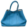 HERMES 愛馬仕 GERDEN PARTY 36 花園包 TOGO 藍色系 銀釦