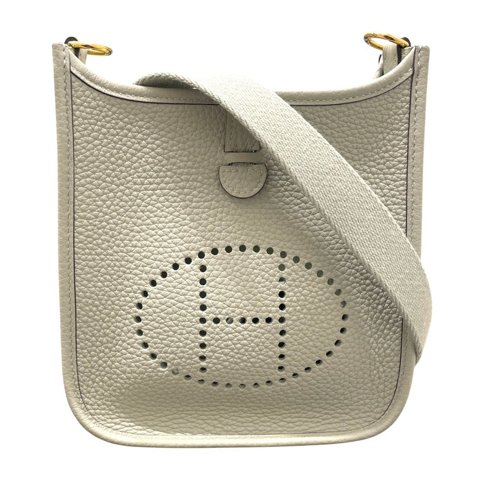 HERMES 愛馬仕 MINI EVELYNE 肩背包 TOGO 綠色系