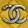 CHANEL 香奈兒 A67725 UP IN THE AIR磁吸肩側背包 牛皮 黃色 黑銀釦