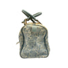FENDI 芬迪 ZUCCA BOSTON BAG 波士頓手提包 丹寧 藍色 銀釦
