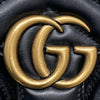 GUCCI 古馳 446744 MARMONT 馬蒙肩背包 羊皮 黑色 金釦