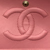 CHANEL 香奈兒 肩背包 牛皮 CF25 粉紅色 金釦