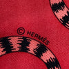 HERMÈS 愛馬仕 CHRISTIANE VAUZELLES LES LEOPARDS TWILLY 絲巾 斜紋真絲 紅色