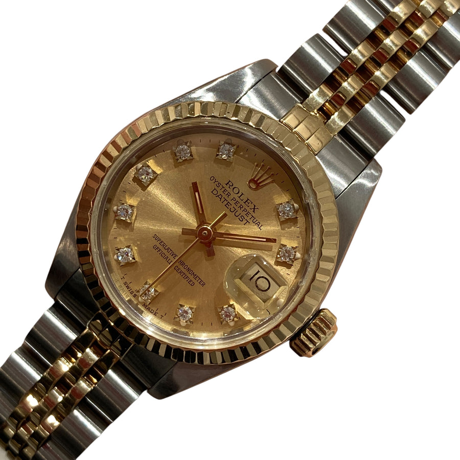 ROLEX 勞力士 DATE JUST26 69173G 自動機械錶