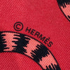 HERMÈS 愛馬仕 CHRISTIANE VAUZELLES LES LEOPARDS TWILLY 絲巾 斜紋真絲 紅色
