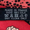 HERMÈS 愛馬仕 CHRISTIANE VAUZELLES LES LEOPARDS TWILLY 絲巾 斜紋真絲 紅色