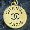 CHANEL 香奈兒 22MINI BAG 流浪包 荔枝牛皮 黑色 金釦