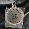 CHANEL 香奈兒 22 MINI 流浪側背包 亮面小牛皮 黑色 銀釦