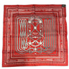 HERMES 愛馬仕 GRAND TRALALA BANDANA 55 絲巾 絲綢 紅色