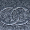 CHANEL 香奈兒 長夾 荔枝牛皮 深綠色 銀釦