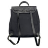HERMES 愛馬仕 HERBAG 31 兩用後背包 帆布/皮革 黑色 銀扣