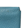 HERMÈS 愛馬仕 CALVI DUO 藍綠色 皮革 銀扣