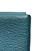 HERMÈS 愛馬仕 CALVI DUO 藍綠色 皮革 銀扣