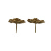 CHANEL 香奈兒 TWISTED RHINESTONE STUD EARRINGS 熔岩扭紋水鑽耳釘  鍍金