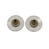 CHANEL 香奈兒 TWISTED RHINESTONE STUD EARRINGS 熔岩扭紋水鑽耳釘  鍍金