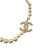 CHANEL 香奈兒 珍珠造型項鍊 合金 金色