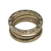 BVLGARI 寶格麗 B.ZERO1 三圈戒指 K18WG 白金色 #52