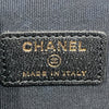 CHANEL 香奈兒 MINI VANITY 迷你珍珠鏈條化妝箱包 皮革 黑色 淺金釦