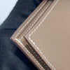 HERMES 愛馬仕  H Sellier 短夾 Evercolor 牛皮  大象灰 銀釦