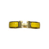 HERMES 愛馬仕 H700001F CLIC H BRACELET 琺瑯手環 亮黃 鍍金