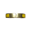 HERMES 愛馬仕 H700001F CLIC H BRACELET 琺瑯手環 亮黃 鍍金