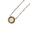TIFFANY&CO. 蒂芬尼 T CIRCLE 白貝母鑽石項鍊 K18PG