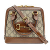 GUCCI 古馳 640716 HORSEBIT 1955 兩用肩背包 PVC帆布 老花 棕色 金釦