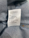 DIOR 迪奧 DENIM COUTURE 丹寧中長款襯衫式連身洋裝 純棉 深藍色 銀釦 #34