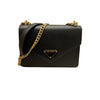 PRADA 普拉達 信封包 SAFFIANO 皮革 黑色 金釦
