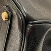 HERMES 愛馬仕 柏金包 手提包  BIRKIN35 皮革 黑 金釦