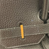 HERMES 愛馬仕 柏金包 手提包  BIRKIN35 皮革 黑 金釦