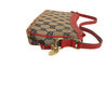 GUCCI 古馳 154432 麻將包 帆布 老花 紅色/深藍色