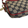 GUCCI 古馳 154432 麻將包 帆布 老花 紅色/深藍色