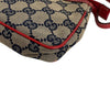 GUCCI 古馳 154432 麻將包 帆布 老花 紅色/深藍色
