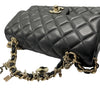 CHANEL 香奈兒 AS2326 COCO 20 肩背包 羊皮 黑色 金釦