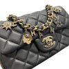 CHANEL 香奈兒 AS2326 COCO 20 肩背包 羊皮 黑色 金釦