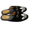 GUCCI 古馳 ADIDAS X GUCCI 聯名系列 SUEDE HORSEBIT MULES 馬銜扣穆勒鞋 麂皮 黑色