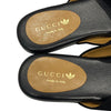GUCCI 古馳 ADIDAS X GUCCI 聯名系列 SUEDE HORSEBIT MULES 馬銜扣穆勒鞋 麂皮 黑色