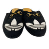 GUCCI 古馳 ADIDAS X GUCCI 聯名系列 SUEDE HORSEBIT MULES 馬銜扣穆勒鞋 麂皮 黑色